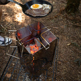 Thickened Camping Pot Support Outdoor Picnic Pot Bracket AntiSlip Stainless Steel Rack for Pot and Pan Outdoor Cooking Accessroy