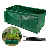 Breathable Grow Bag Planting Bed Tomato Fabric Raised Flower Reusable Vegetable Outdoor Garden Foldable Plant Potato Rectangle