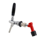 Standard European Beer Flow Control Faucet with Pin Lock Quick Disconnecter For Pin Lock Keg Mini Keg Homebrew