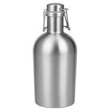 3X 2L Stainless Steel Homebrew Beer Growler Secure Swing Top Lid Big Capacity Beer Bottles for Outdoor