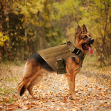 Dog Tactical Harness Training Working Adjustable Metal Buckle High Quality Nylon Material Vest for Large Dogs German Shepherd