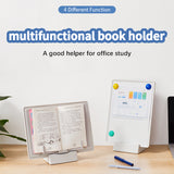 Book Stand Holder Portable Multifunctional Magnetic White Board Paper Clipboard Bookstand Reading Pen Slot Support for Reading