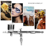 T187 0.3mm Airbrush Set for Model Making Art Painting Set Airbrush+7CC Pigment Cup+20CC Pigment Cup+Wrench+Dropper
