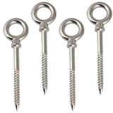 4pcs Hammock Hanging Kit Stainless Steel Heavy Duty Swing Hangers Eye Hooks
