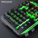 V2 104 Key Mechanical Keyboard Game Keyboards Desktop Computer Notebook Wired RGB Gaming Computer Peripheral with Phone Holder