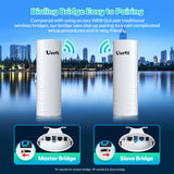 Gigabit Wireless Bridge Point to Point CPE830 5.8G 1Gbps WiFi Outdoor CPE with 16dBi High-Gain Antenna Lang Range Up to 3KM