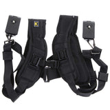 Dual Camera Shoulder Strap Adjustable Quick Release Sling Camera Belt Double Camera Straps