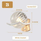 Modern Minimalist LED Wall Sconce for Bedroom Bedside Aisle Creative Vanity Light Shade Luxury Living Room Wall Lamp Decor