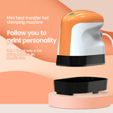 2in1 Mini Electric Iron Hot Press Stamping Machine Cap T-shirt Canvas Bag Cloth DIY Printing Device Thermal Transfer Equipment