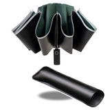 Inverted Umbrella Windproof Anti-UV Automatic Folding Umbrella Night Reflective Strip Auto Reverse Umbrella