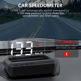 C100 GPS HUD OBD2 Display Car Alarm Projector Car Electronics Accessories Speedometer Projector Auto Gadgets Inteligentes
