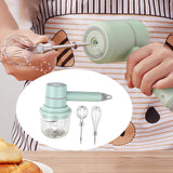 Egg Whisk Handle Wireless Garlic Blender 3 Speeds Lightweight High Power Foamer Jam Blender Puree Milk Frother Food Blender