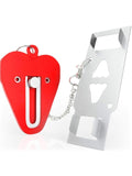 Portable Door Lock Lockdown Double Hole Security Lock Door Extra Lock Inside Door Locker Security Devices