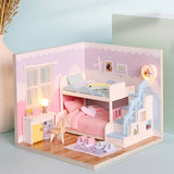 CUTEBEE Doll House Miniature DIY Dollhouse With Furnitures Wooden House Casa Toys For Children Birthday Gift Z007