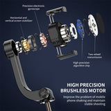 Smartphone Handheld Gimbal Stabilizers Selfie Stick Tripod Anti-Shake Wireless Bluetooth Remote Control Extendable Foldable