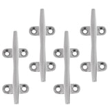 4 Pieces 4' High Polished 316 Stainless Steel Marine Boat Anchor Dock Deck Line Rope Cleat Professional marine grade cast solid