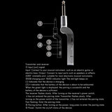 M-VAVE 2.4G Wireless Guitar System Transmitter &amp; Receiver Rechargeable 30M Transmission Range for Electric Guitar Bass