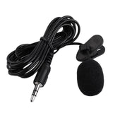 3.5mm External Clip-on Voice Tube Lapel Lavalier Microphone Mic for Smart Phone PC Laptop