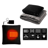 Electric Heated Blanket  Body Warmer USB Electric Heating Shawl Washable Thermostat Electric Heating Blanket Winter  Blanket