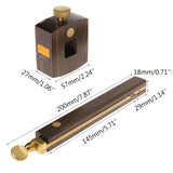 Marking Gauge Woodworking Mortise Sliding Mark Scraper Adjustable Head Meter