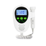 Ultrasound Fetal Doppler Heart Rate Monitor Potable Baby Heart Detector Fetus-voice Meter Prenatal Heart Beat Detector Probe LCD