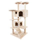 Luxury Pet Cat Tree House Condo Furniture Multi-Layer Cat Tree with Ladder Sisal Scratching Post for Cat Climbing Jumping Toy