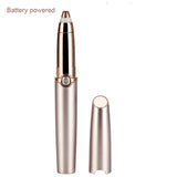 Electric Trimmer for Women Painless 360° All Round Eyebrow Trimmer Epilator Mini Razor Lady Eyebrow Hair Trimmer Rechargeable
