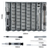 126PCS Screwdriver Set with 120pcs CRV Strong Magnetic Bits Screwdrivers Repairing Kit for Mobilephones Computer Home Appliances