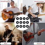 12 Pieces Guitar Strap Locks Silicone Strap Locks Silica Gel Guitar Strap Blocks Guitar Protector