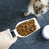 Portable Pet Food Weighing Spoon feeding measuring Digital LCD Scale Electronic Cooking Food weight Measuring Spoon Pet Supplies