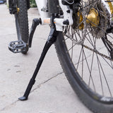 Bike Kickstand Parts City Outdoor Universal Non Slip Mountain Bicycle Aluminum Alloy Adjustable Length Center Mount Road Cycling