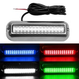 Underwater Boat Transom Light 42 LED Stainless Steel Under Water Pontoon Waterproof Lamp Marine Hardware Boat Yacht PTCS