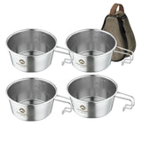 CAMPINGMOON 450ml Outdoor Sierra Bowl Set Outdoor Cup Picnic Tableware Portable Barbecue Hiking Camping Cup Picnic Cookware