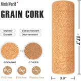 10x45cm Solid Natural Cork Yoga Pillar High Density Fine Grain Cork Yoga Brick Pilates Block Dance Aid Fitness Massage Roller