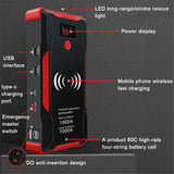 Multifunctional Multicolor Car Battery Portable Jump Starter Power Supply Bank 22000mAh 1500A Charger Starting Device Emergency