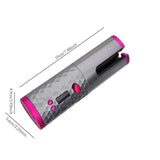 Rechargeable Automatic Hair Curler Women Portable Hair Curling Iron LCD Display Ceramic Curly Rotating Curling Wave Styer