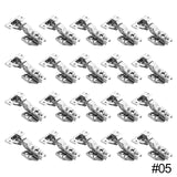 10/20pcs Hinge Soft Closing Full Overlay Door Hydraulic Hinges No-Drilling Hole Clip-On For Cabinet Cupboard Furniture Hardware