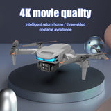 XT9 Mini Drone 4K Double Camera HD WIFI FPV Obstacle Avoidance Drone Optical Flow Four-Axle Aircraft RC Helicopter Toys