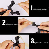 Pocket Slingshot Y-Shaped Flat Rubber Band Adult Outdoor Hunting Competition Catapult Slingshot Shooting Game Accessories
