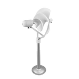 10W Miniature Spiral Wind Turbine Scientific Experiment Power Lamp White Solar Wind Generator Model with LED Light 320mm