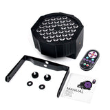 LED UV Black Par Lights DJ Disco Stage Lights with Sound Activated Remote and DMX Control for Birthday Party Wedding Dance Neon