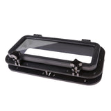 Boat Rectangular Porthole Window w/   4mm  15 x 7inch/40 x 20cm (Black)