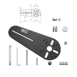 Wood Router Milling Slotting Circle Groove Circle Cutting Jig for Makita Electric Hand Trimmers Woodworking Work Bench
