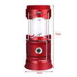 Portable Lamp Outdoor Emergency COB Tent Lamp Flashlight USB Rechargeable LED Solar Camping Lantern Light Work Light