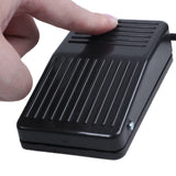 AC 250V 10A SPDT NO NC Antislip Plastic Momentary Power Foot Pedal Switch Black