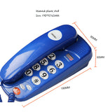 Big Buttons Small Phone Corded Fixed Telephone with Pause and Redial, Indicator Light, Desktop &amp; Wall Mountable for Home