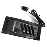 4-Band EQ Equalizer Piezo Pickup EQ-7545R Pre-Amp Acoustic Guitar Preamp Amplifier Tuner