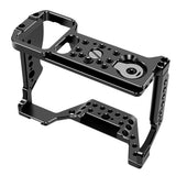 Aluminum Camera Cage for Sony A7S with Cold Shoe Mount Black Protective Full Formfitting Rig for A7S DSLR 1/4" 3/8" Screw Hole