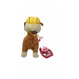1pcs New Electric Walking Dog Plush Toy Stuffed Animal Handle Control Electronic Music Puppy Toys for Children Christmas Gifts