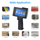 Portable HD Handheld Inkjet Printer 4.3 Inch Touchscreen Intelligent Barcode Printer for Logo Date QR Code Symbols USB Interface